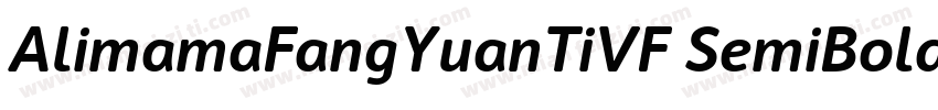 AlimamaFangYuanTiVF SemiBoldRound字体转换
